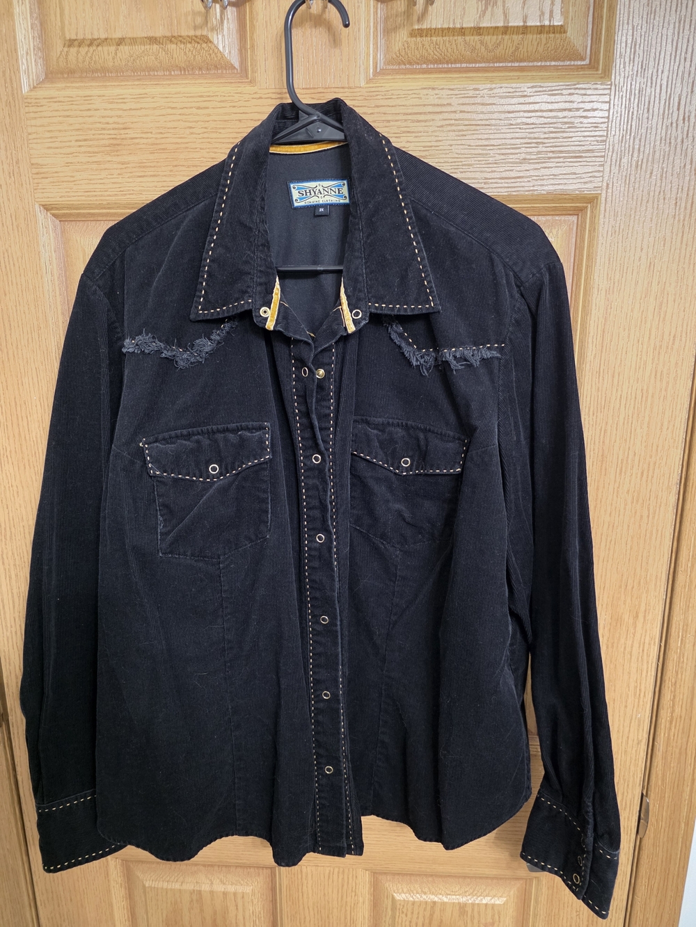 Shyanne Black Western-Style Button-Up Jacket